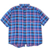 DESCENDANT ディセンダント 21SS HYANNIS B.D SS SHIRT FULL SIZE マドラスチェック ブルー系 2【極上美品】【中古】
