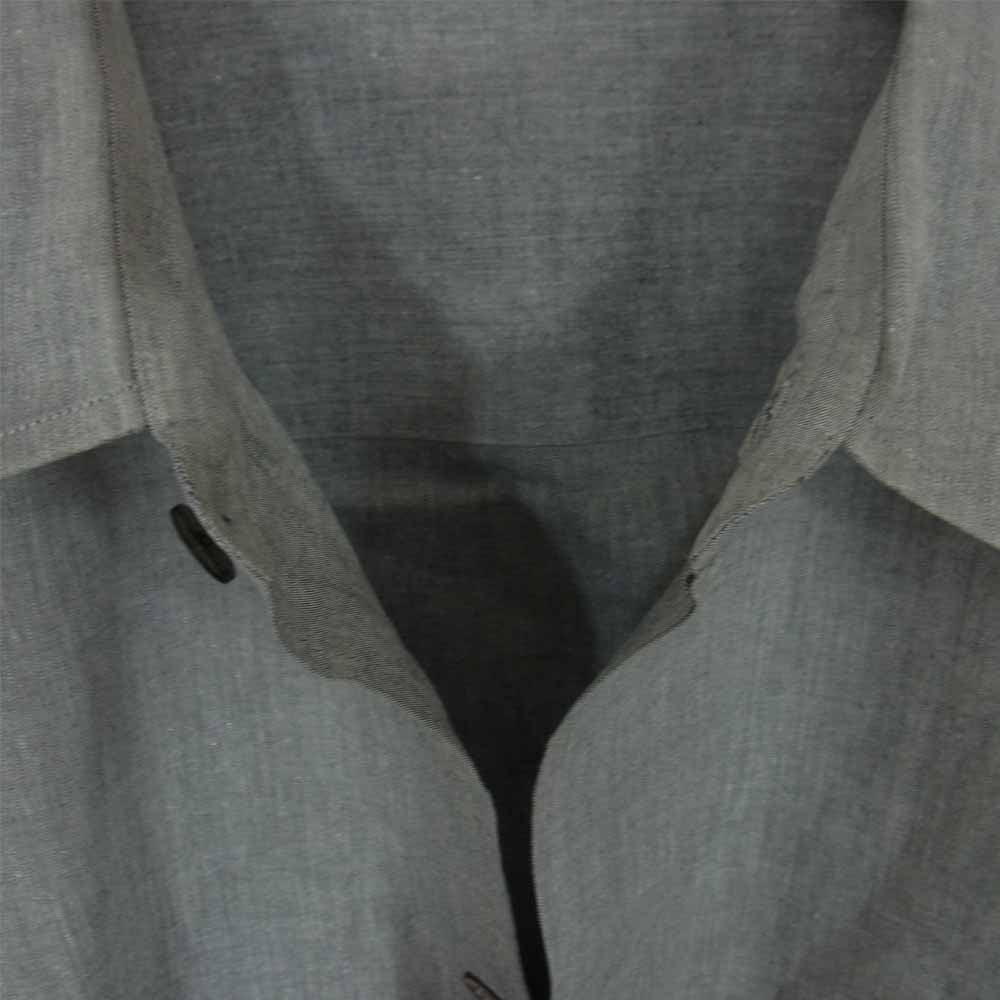 ISSEY MIYAKE イッセイミヤケ ME91-FJ169 レギュラーカラー 比翼 シャツ グレー系 XL【中古】