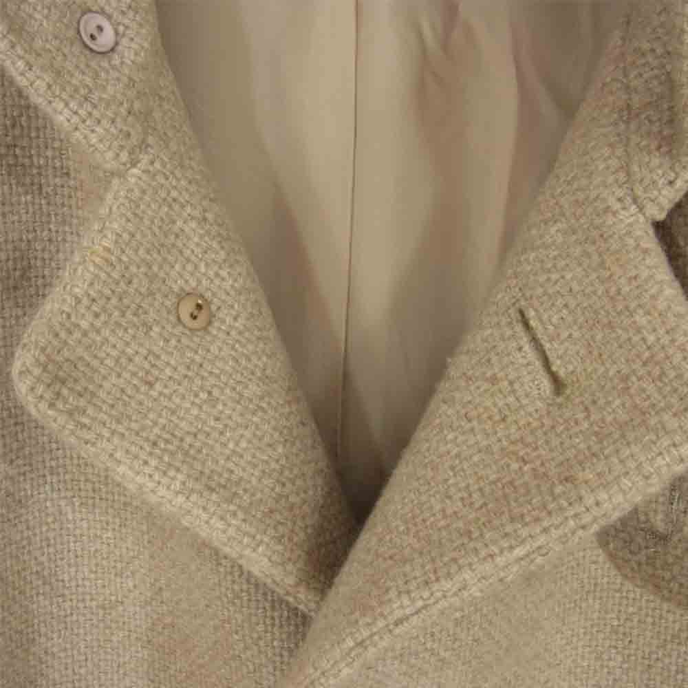 ISSEY MIYAKE イッセイミヤケ ME73-FA131 シルク混ウールツイード フーデッド コート ベージュ系 M【中古】