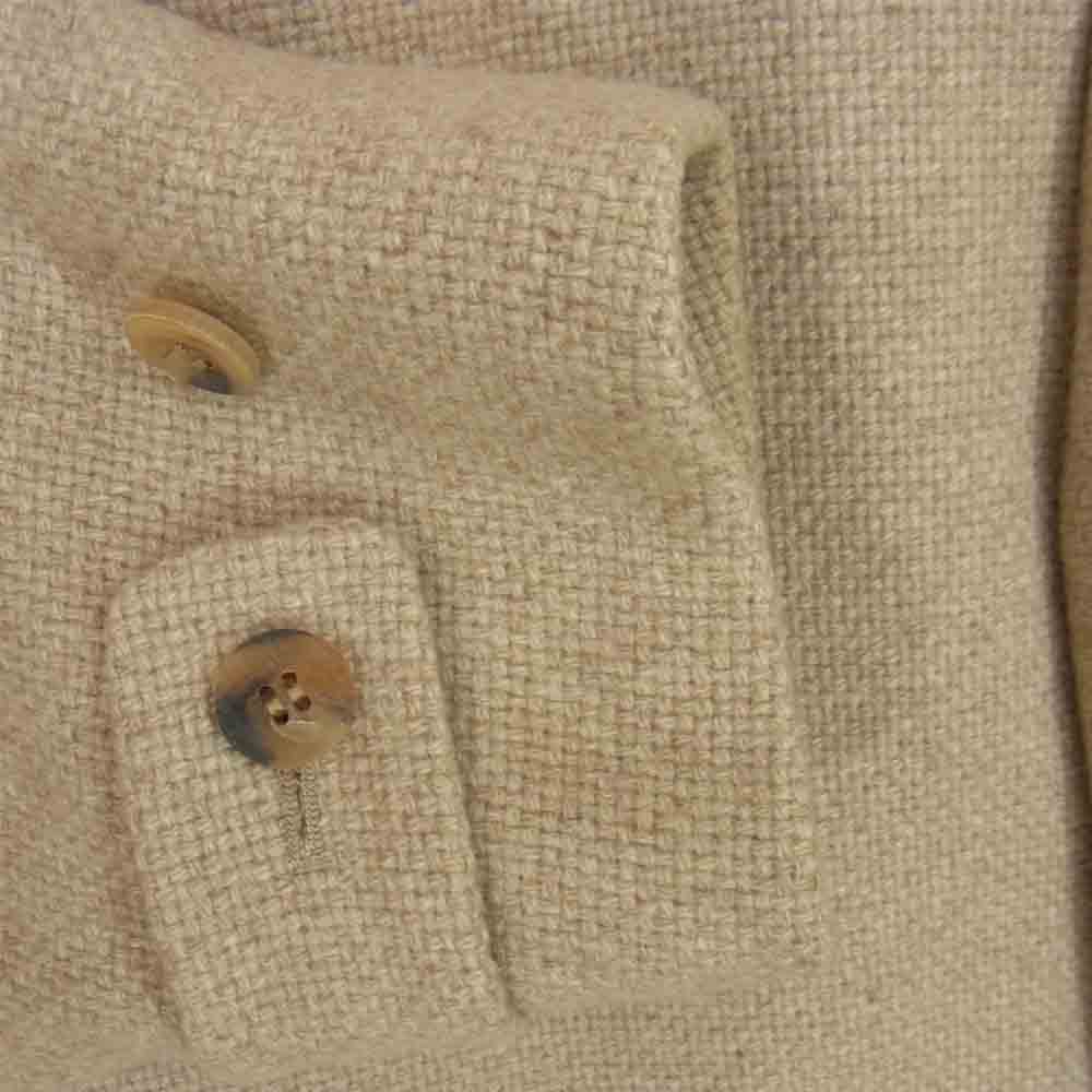 ISSEY MIYAKE イッセイミヤケ ME73-FA131 シルク混ウールツイード フーデッド コート ベージュ系 M【中古】