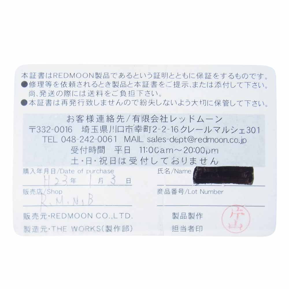 REDMOON レッドムーン TARGET OF SPAD レザー ロング ウォレット 長財布 ブラック×ブラウン系【中古】