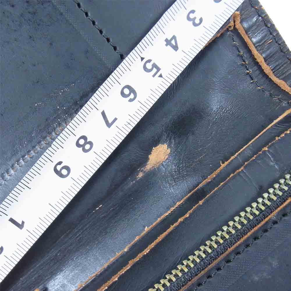 REDMOON レッドムーン TARGET OF SPAD レザー ロング ウォレット 長財布 ブラック×ブラウン系【中古】