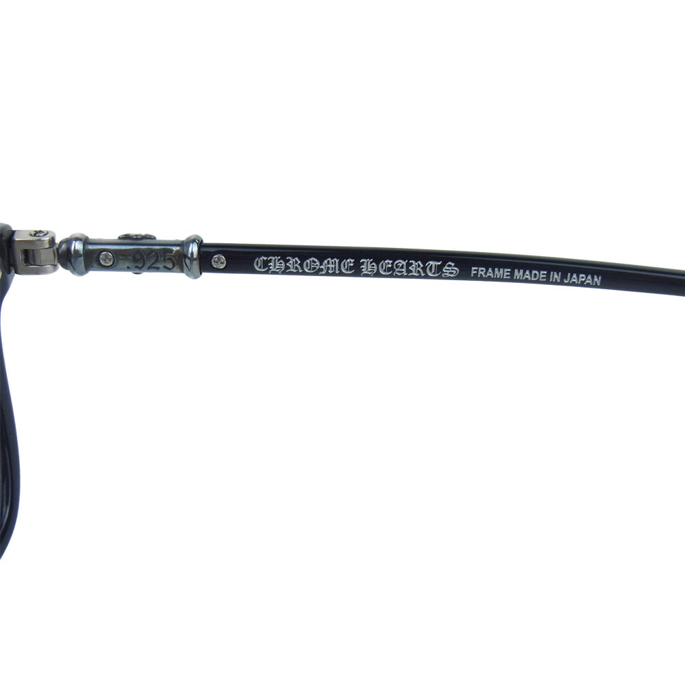CHROME HEARTS クロムハーツ（原本無） FUN HATCH-A アイウェア 眼鏡 ブラック系【中古】