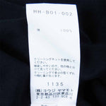 Yohji Yamamoto ヨウジヤマモト 19SS HH-B01-002 POUR HOMME プールオム 19SS HH-B01-002 洗い加工 コットンツイル オープン 解禁 シャツ ブラック系 1【中古】