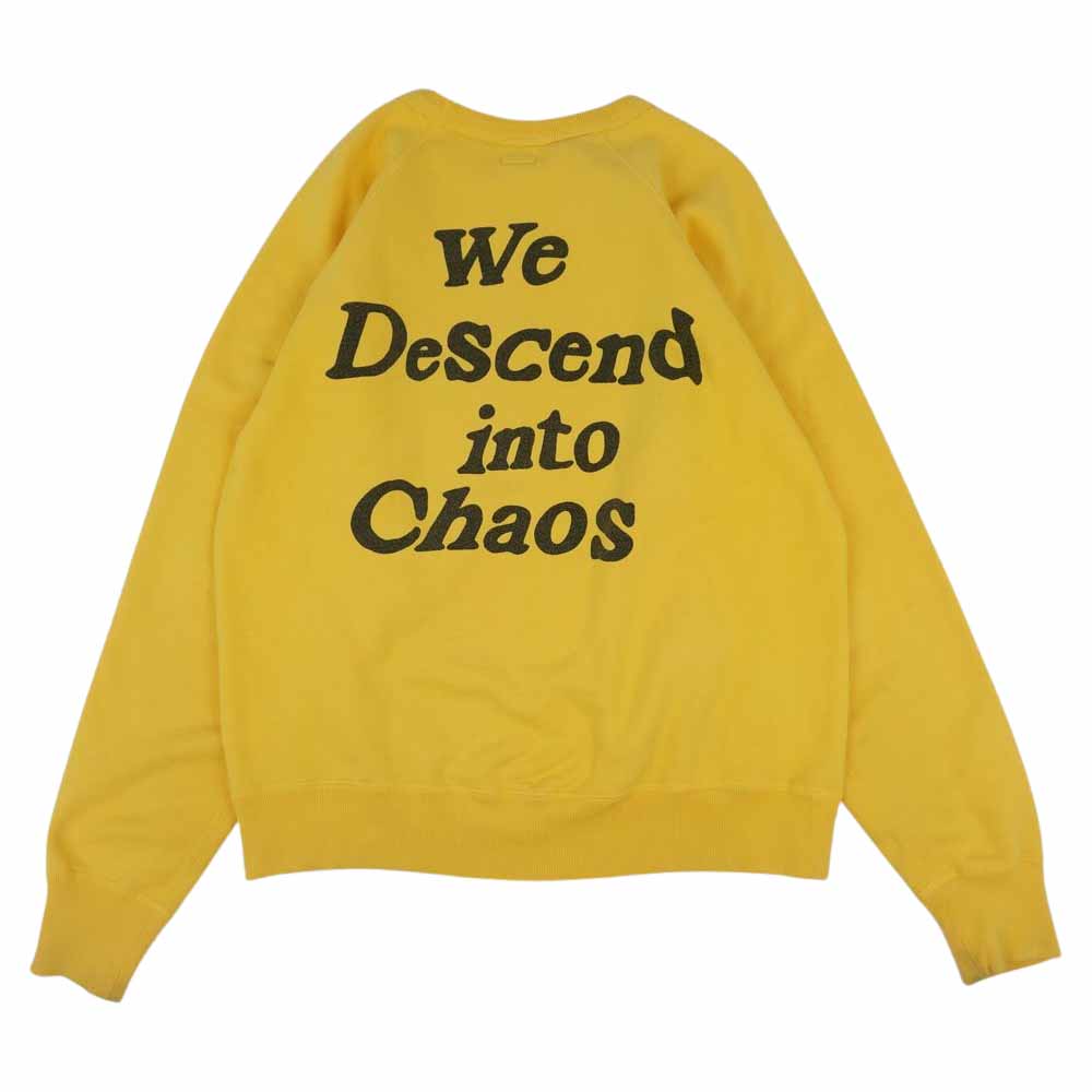 セントマイケル 21SS RAGLAN SWEAT SHIRT スマイルラグラン トレーナー イエロー系 L【中古】