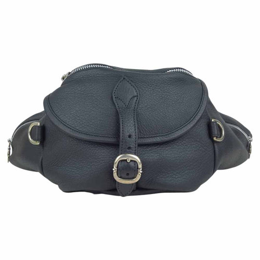 CHROME HEARTS クロムハーツ（原本有） SNAT PACK #1 スナットパック レザー バッグ L  ブラック系【新古品】【未使用】【中古】