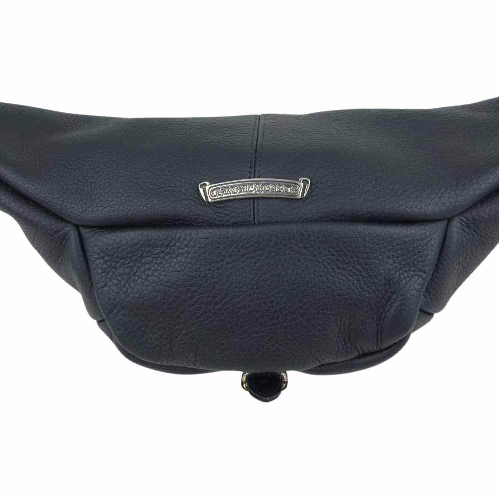 CHROME HEARTS クロムハーツ（原本有） SNAT PACK #1 スナットパック レザー バッグ L  ブラック系【新古品】【未使用】【中古】