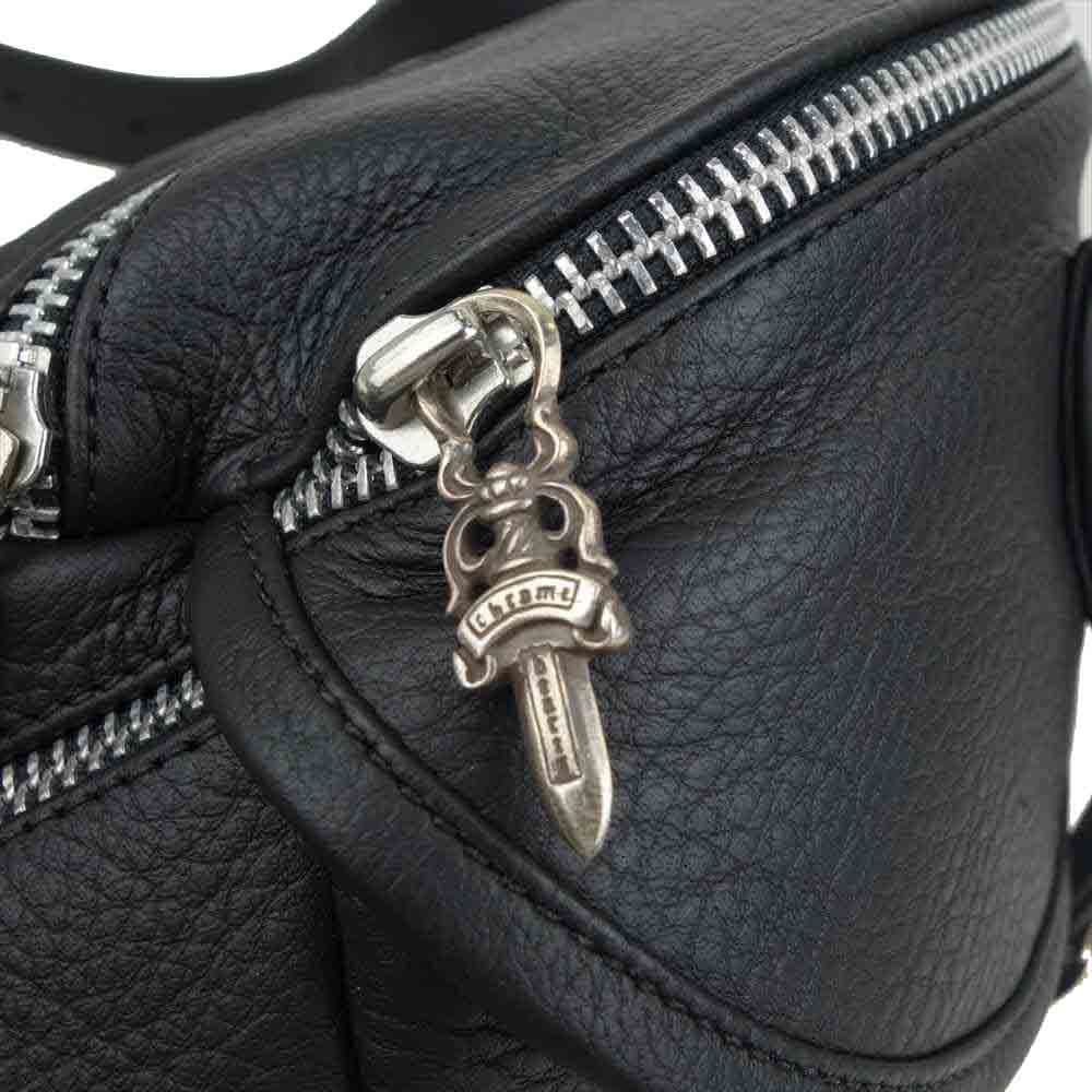 CHROME HEARTS クロムハーツ（原本有） SNAT PACK #1 スナットパック レザー バッグ L  ブラック系【新古品】【未使用】【中古】