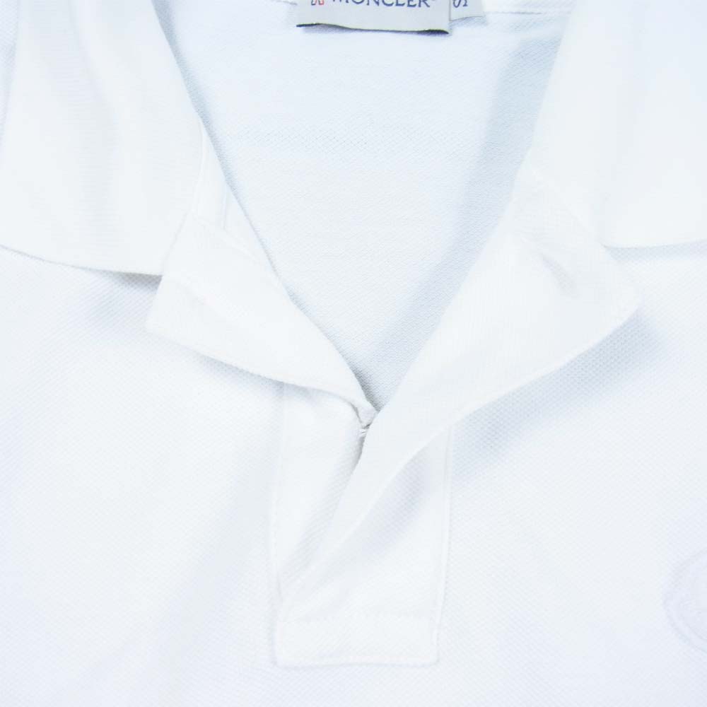 MONCLER モンクレール 国内正規品 MAGLIA POLO マグリア ポロ ホワイト系 S【美品】【中古】