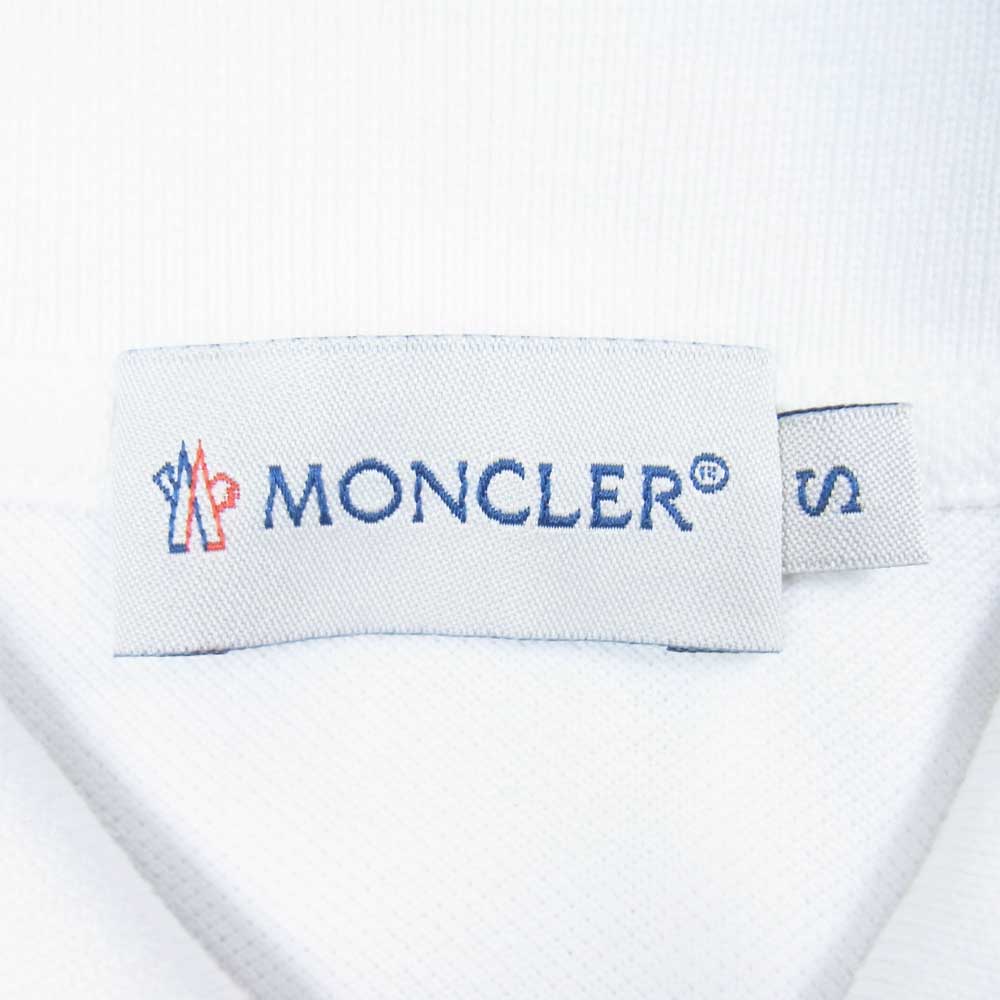 MONCLER モンクレール 国内正規品 MAGLIA POLO マグリア ポロ ホワイト系 S【美品】【中古】
