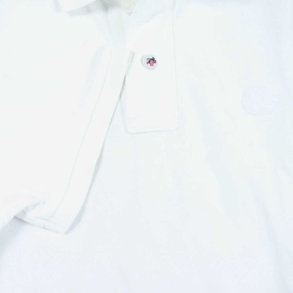 MONCLER モンクレール 国内正規品 MAGLIA POLO マグリア ポロ ホワイト系 S【美品】【中古】