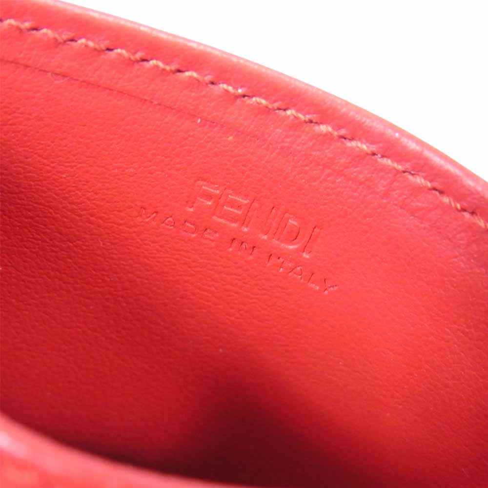 FENDI フェンディ 7M0164 BAG BUGS バッグバグズ モンスターカードケース カードケース 黒赤系【中古】
