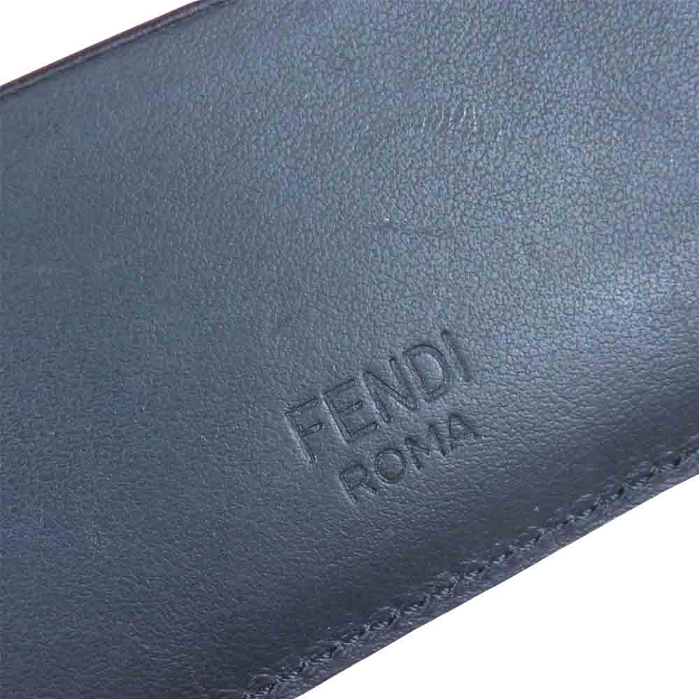 FENDI フェンディ 7M0164 BAG BUGS バッグバグズ モンスターカードケース カードケース 黒赤系【中古】