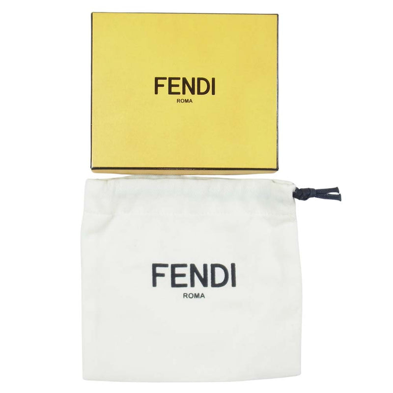 FENDI フェンディ 7M0164 BAG BUGS バッグバグズ モンスターカードケース カードケース 黒赤系【中古】