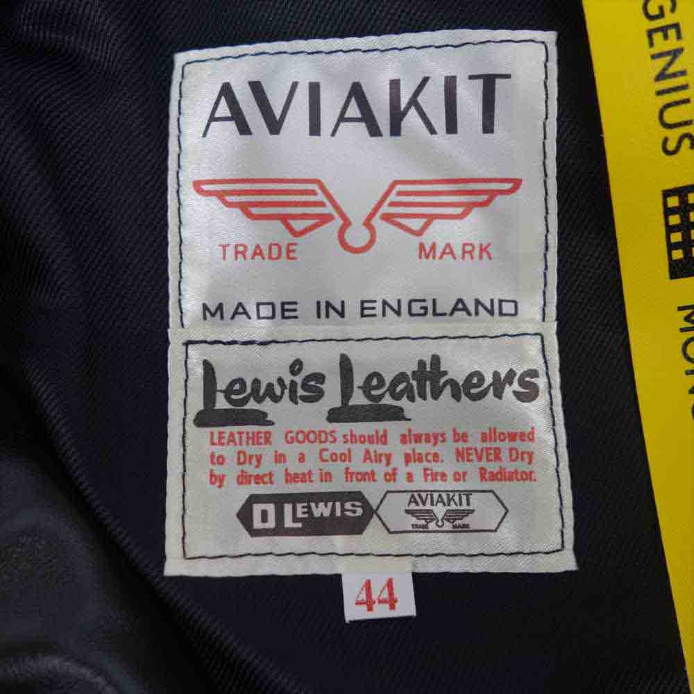 MONCLER モンクレール 20AW 国内正規品 7 ジーニアス GENIUS フラグメント FRAGMENT ルイスレザー Lewis Leathers DWAYNE ドゥエイン ダブル ライダース ジャケット ブラック系 44【新古品】【未使用】【中古】