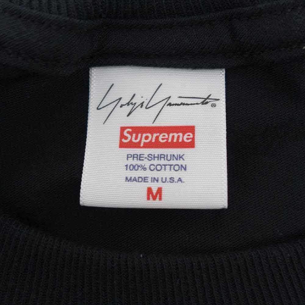 Supreme シュプリーム 20AW × Yohji Yamamoto ヨウジヤマモト Logo Tee ロゴ プリント Tシャツ ブラック系 M【新古品】【未使用】【中古】