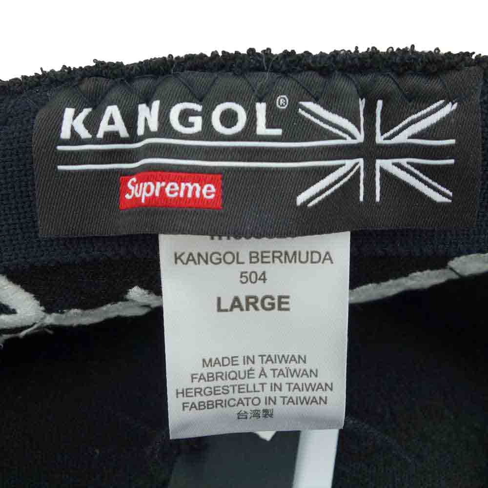 Supreme シュプリーム 21SS × Kangol カンゴール Bermuda 504 Hat バルミューダ ハンチング ハット ブラック系 L【新古品】【未使用】【中古】