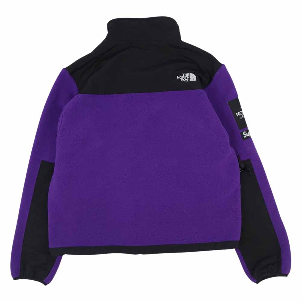 Supreme シュプリーム 19SS × The North Face ノースフェイス Arc Logo Denali Fleece Jacket アーチ ロゴ デナリ フリース ジャケット パープル パープル系 ブラック系 M【新古品】【未使用】【中古】