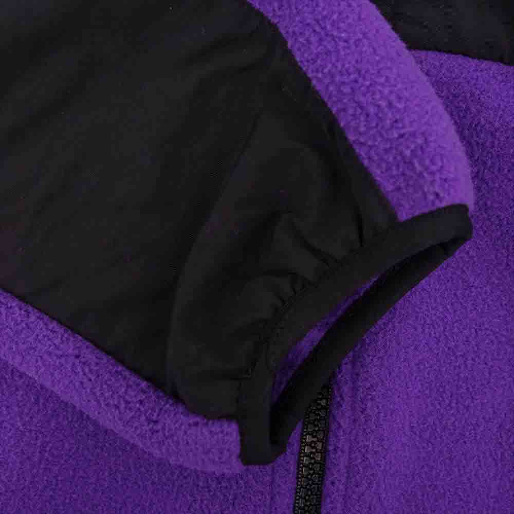 Supreme シュプリーム 19SS × The North Face ノースフェイス Arc Logo Denali Fleece Jacket アーチ ロゴ デナリ フリース ジャケット パープル パープル系 ブラック系 M【新古品】【未使用】【中古】