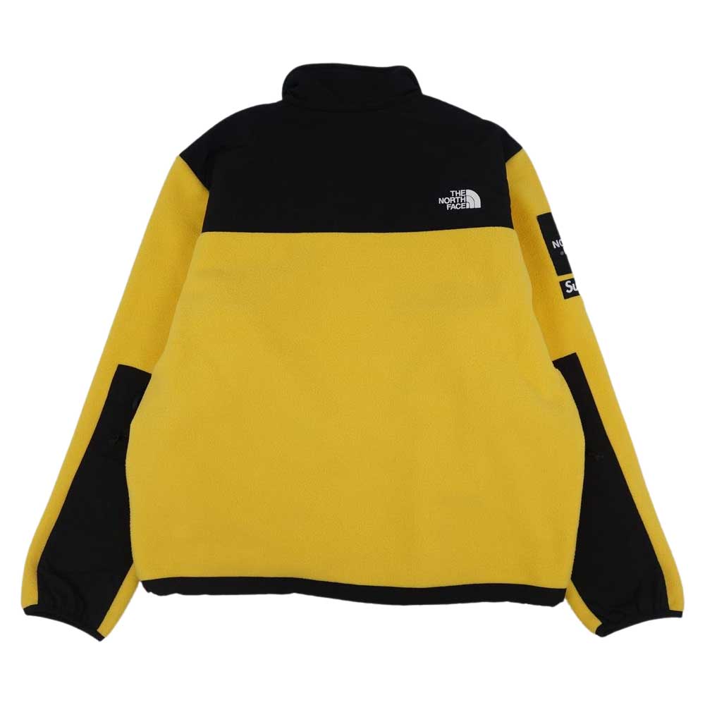 Supreme シュプリーム 19SS NA11903 × The North Face ノースフェイス Arc Logo Denali Fleece Jacket アーチ ロゴ デナリ フリース ジャケット イエロー イエロー系 ブラック系 L【新古品】【未使用】【中古】