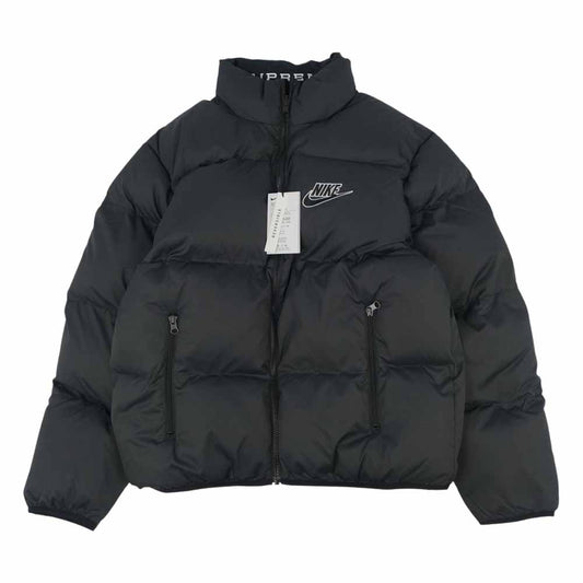 Supreme シュプリーム 21SS × NIKE ナイキ Reversible Puffy Jacket リバーシブル パフィ ジャケット ブラック系 M【新古品】【未使用】【中古】