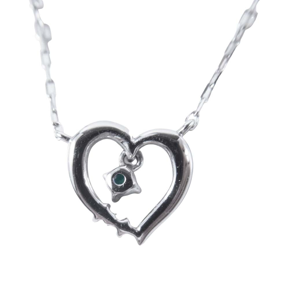 ヨンドシー K10 ハート ネックレス ハートネックレス アクセサリー シルバー系【中古】