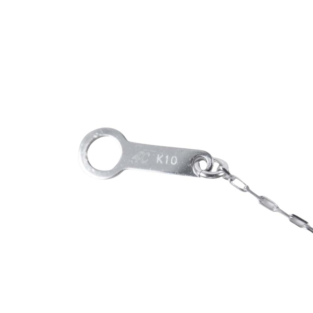 ヨンドシー K10 ハート ネックレス ハートネックレス アクセサリー シルバー系【中古】