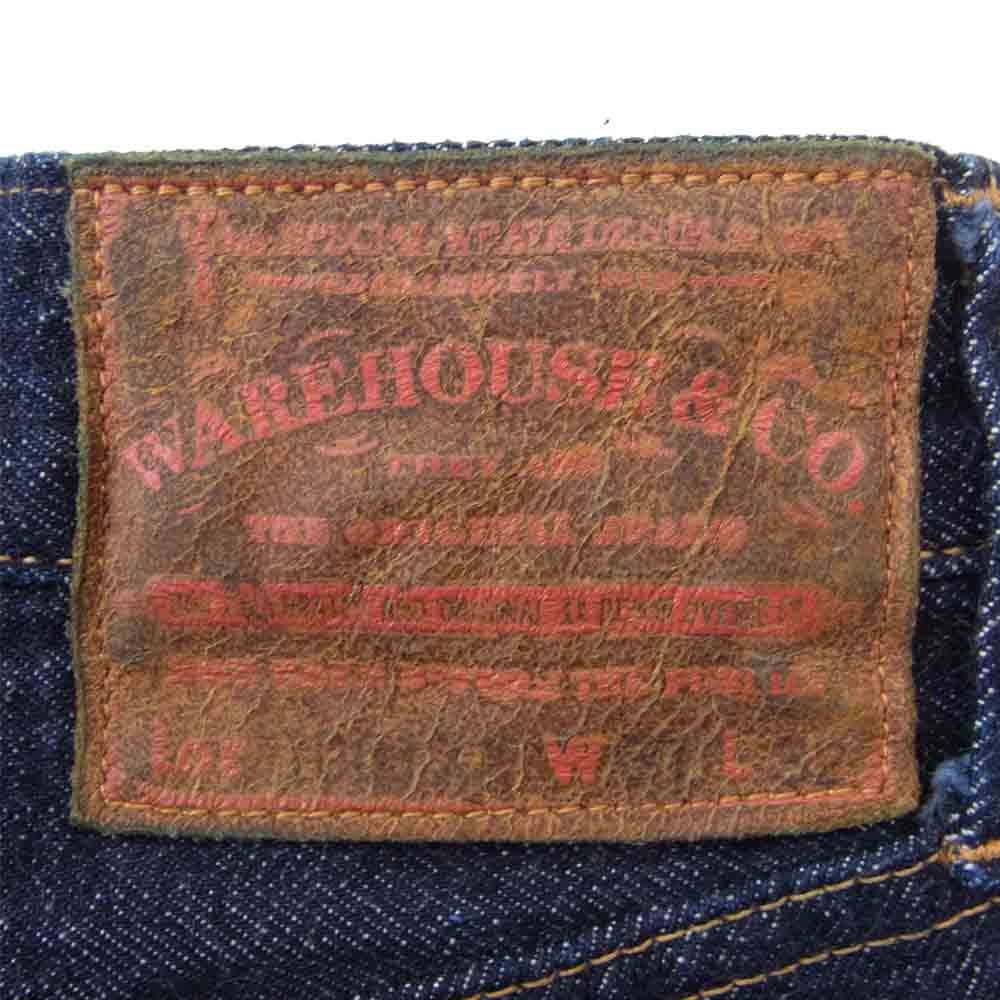WAREHOUSE ウエアハウス 1001XX 赤タブ アーキュエイトステッチ モデル デニムパンツ インディゴブルー系 31【中古】