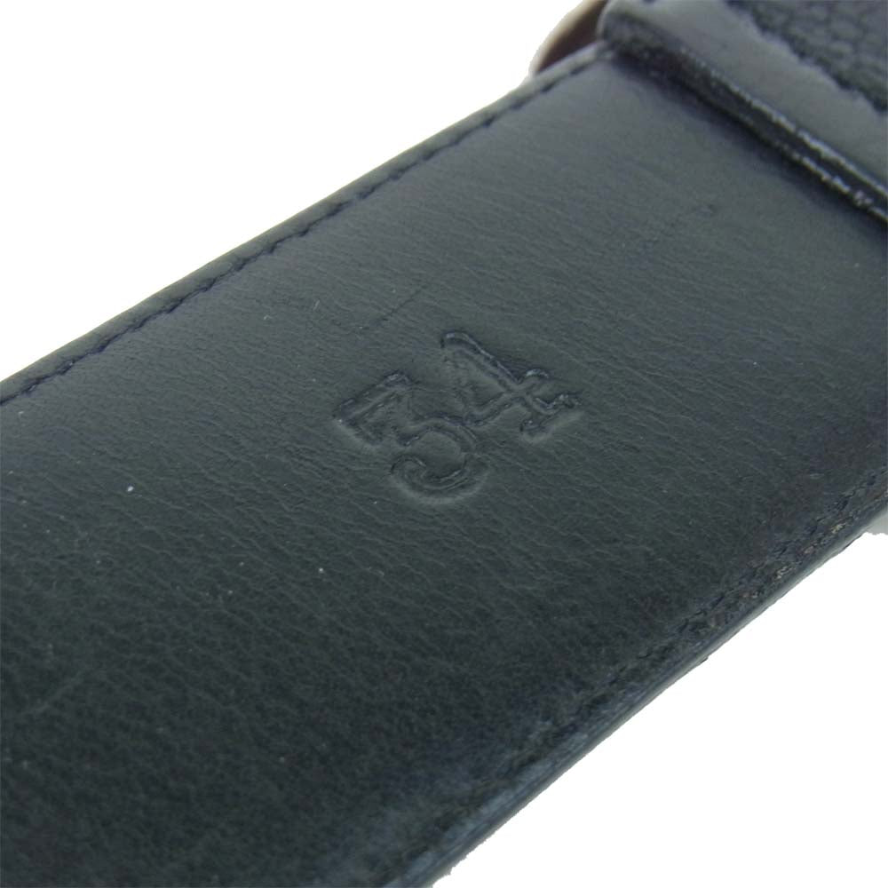 CHROME HEARTS クロムハーツ（原本有） GUNSLINGER BELT 1.5 ガンスリンガー レザー ベルト ブラック ブラック系 34【中古】