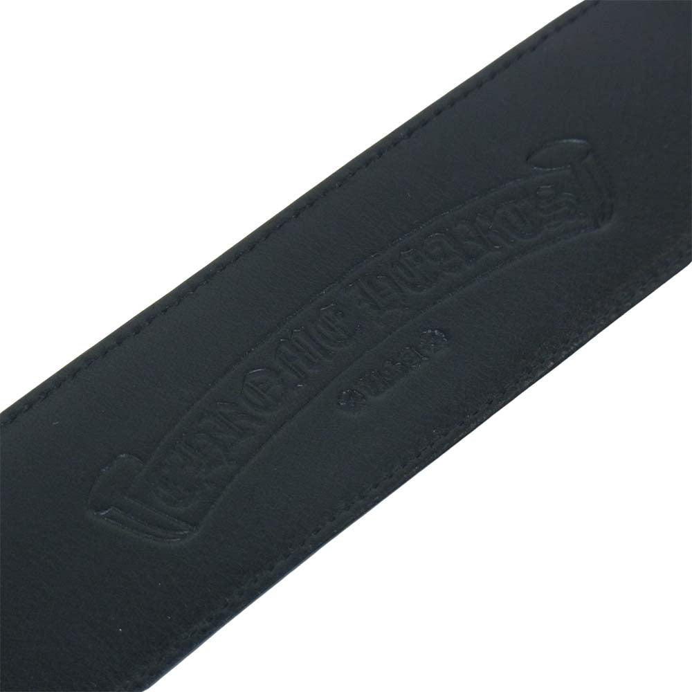 CHROME HEARTS クロムハーツ（原本有） GUNSLINGER BELT 1.5 ガンスリンガー レザー ベルト ブラック ブラック系 34【中古】