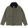 WESCO ウエスコ × ディーエン DEHEN N-1 JACKET ドライ ワックス コットン 総裏 リアルムートン ファー デッキジャケット オリーブ系 L【中古】