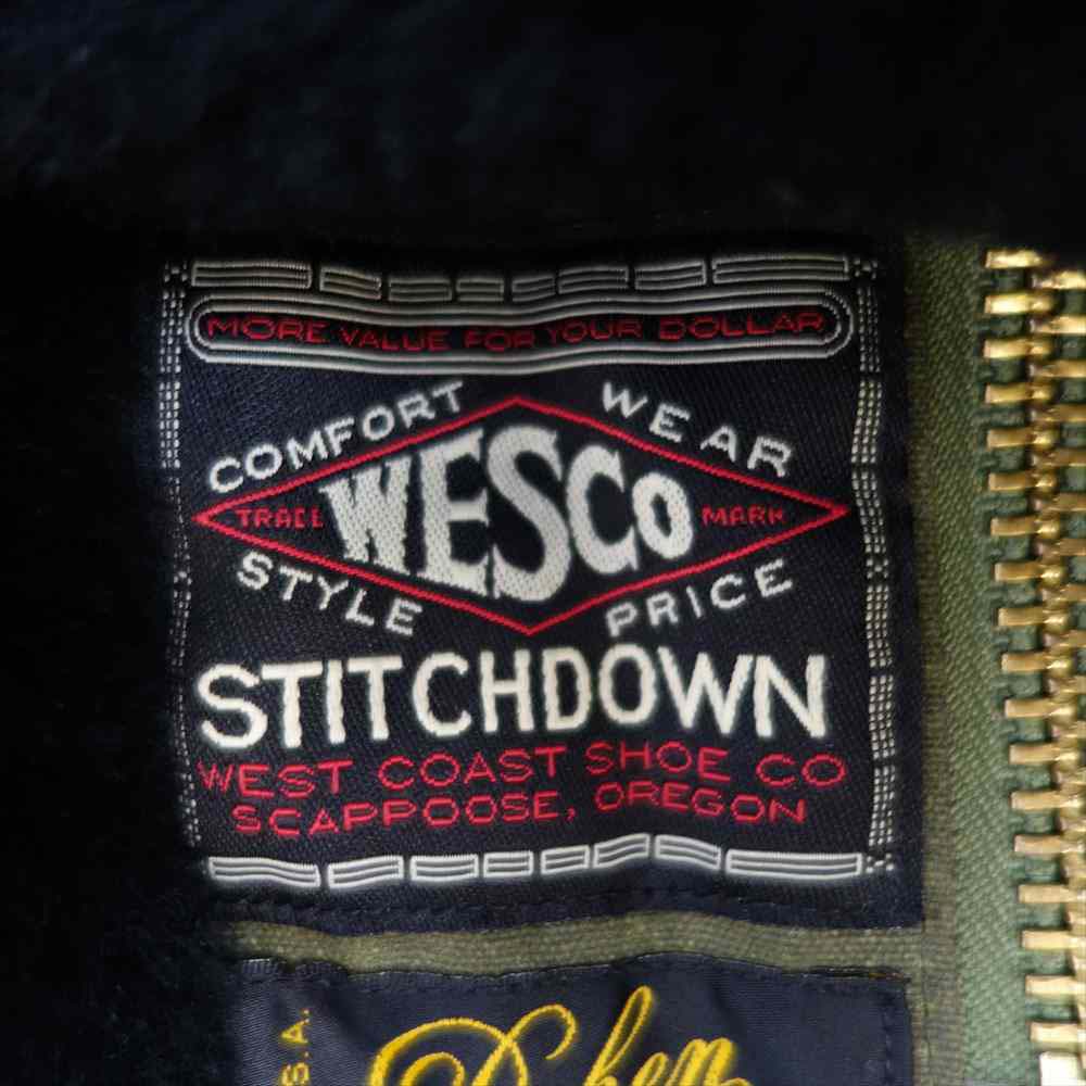 WESCO ウエスコ × ディーエン DEHEN N-1 JACKET ドライ ワックス コットン 総裏 リアルムートン ファー デッキジャケット オリーブ系 L【中古】