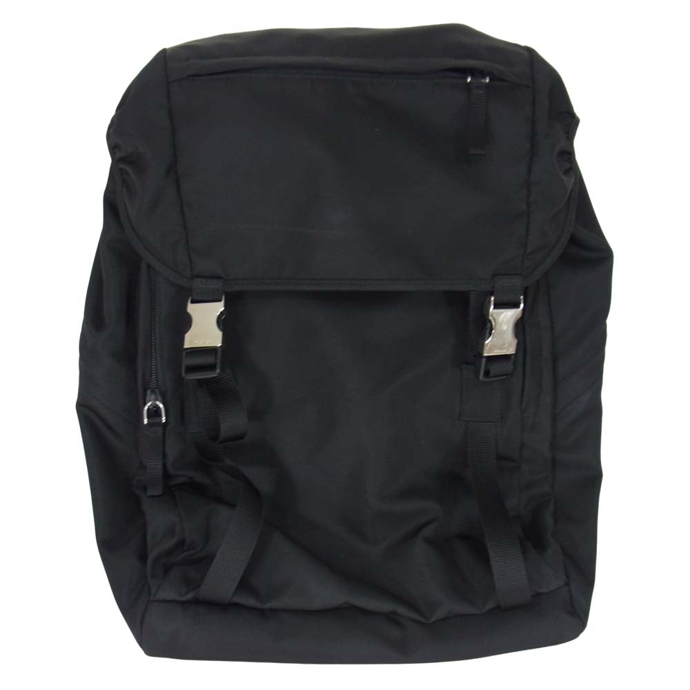 PRADA プラダ 2VZ062 TESSUTO MONTAGN ナイロン リュック バックパック ブラック系【中古】