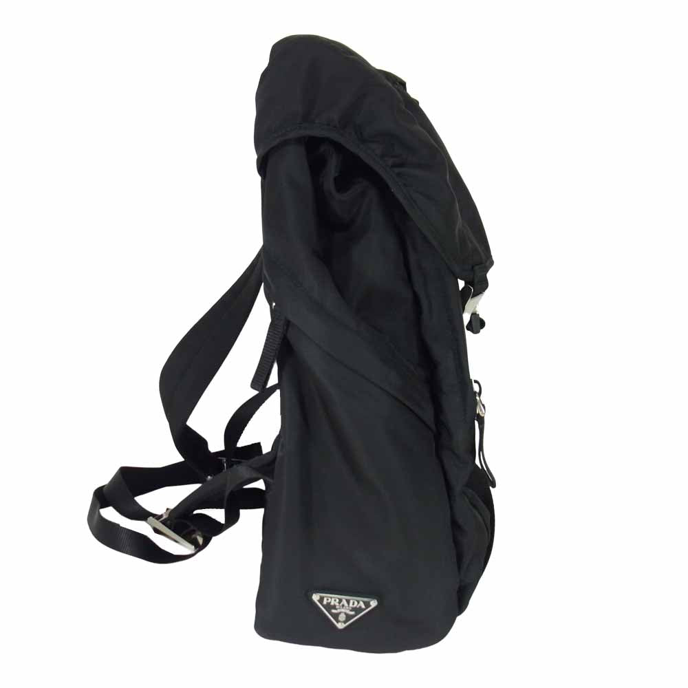 PRADA プラダ 2VZ062 TESSUTO MONTAGN ナイロン リュック バックパック ブラック系【中古】