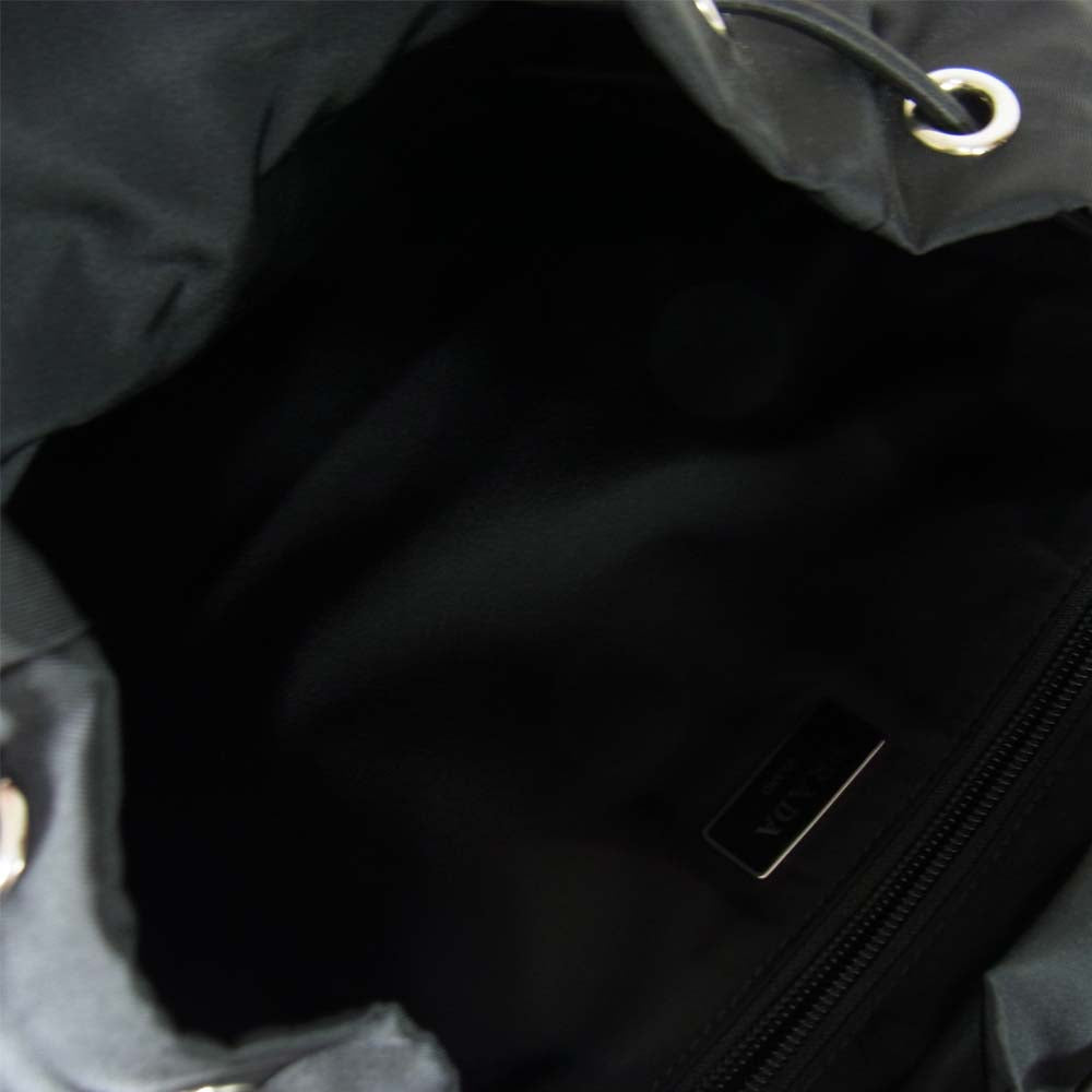 PRADA プラダ 2VZ062 TESSUTO MONTAGN ナイロン リュック バックパック ブラック系【中古】