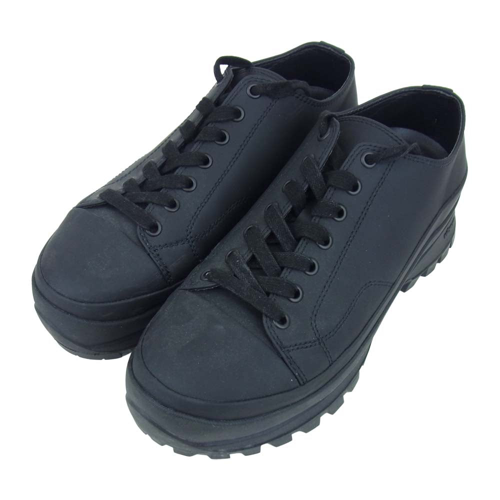 KAZUYUKI KUMAGAI ATTACHMENT カズユキクマガイアタッチメント 20SS KA01-002 マイクロコーティング ローカット スニーカー ブラック系 42【中古】