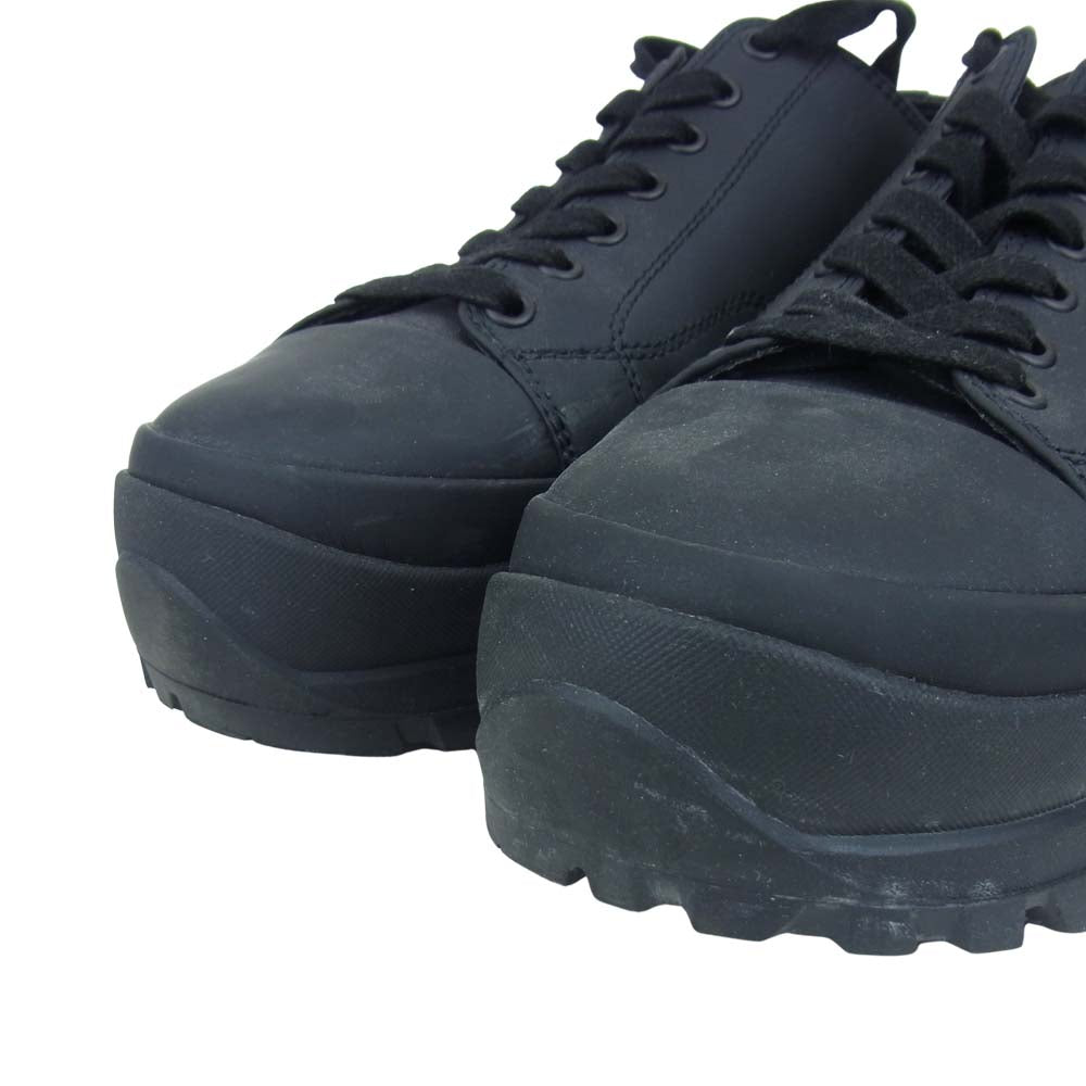 KAZUYUKI KUMAGAI ATTACHMENT カズユキクマガイアタッチメント 20SS KA01-002 マイクロコーティング ローカット スニーカー ブラック系 42【中古】