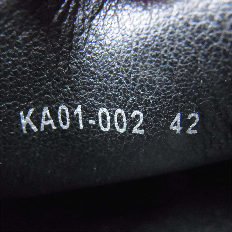 KAZUYUKI KUMAGAI ATTACHMENT カズユキクマガイアタッチメント 20SS KA01-002 マイクロコーティング ローカット スニーカー ブラック系 42【中古】