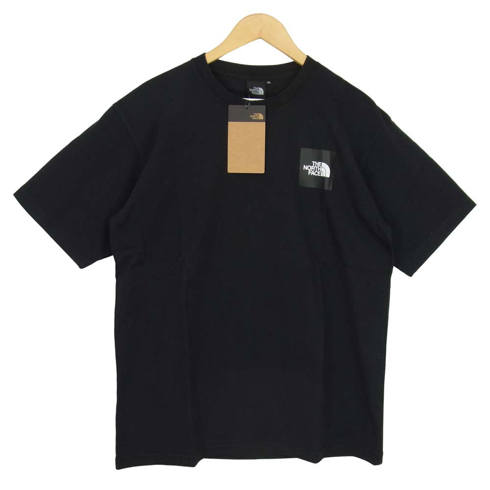 THE NORTH FACE ノースフェイス NT32036 S/S Pictured Square Logo Tee ショートスリーブ  ピクチャード スクエア ロゴ Tシャツ ブラック系 XL【新古品】【未使用】【中古】