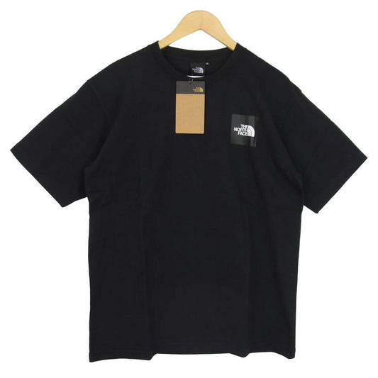 THE NORTH FACE ノースフェイス NT32036 S/S Pictured Square Logo Tee ショートスリーブ  ピクチャード スクエア ロゴ Tシャツ ブラック系 XL【新古品】【未使用】【中古】