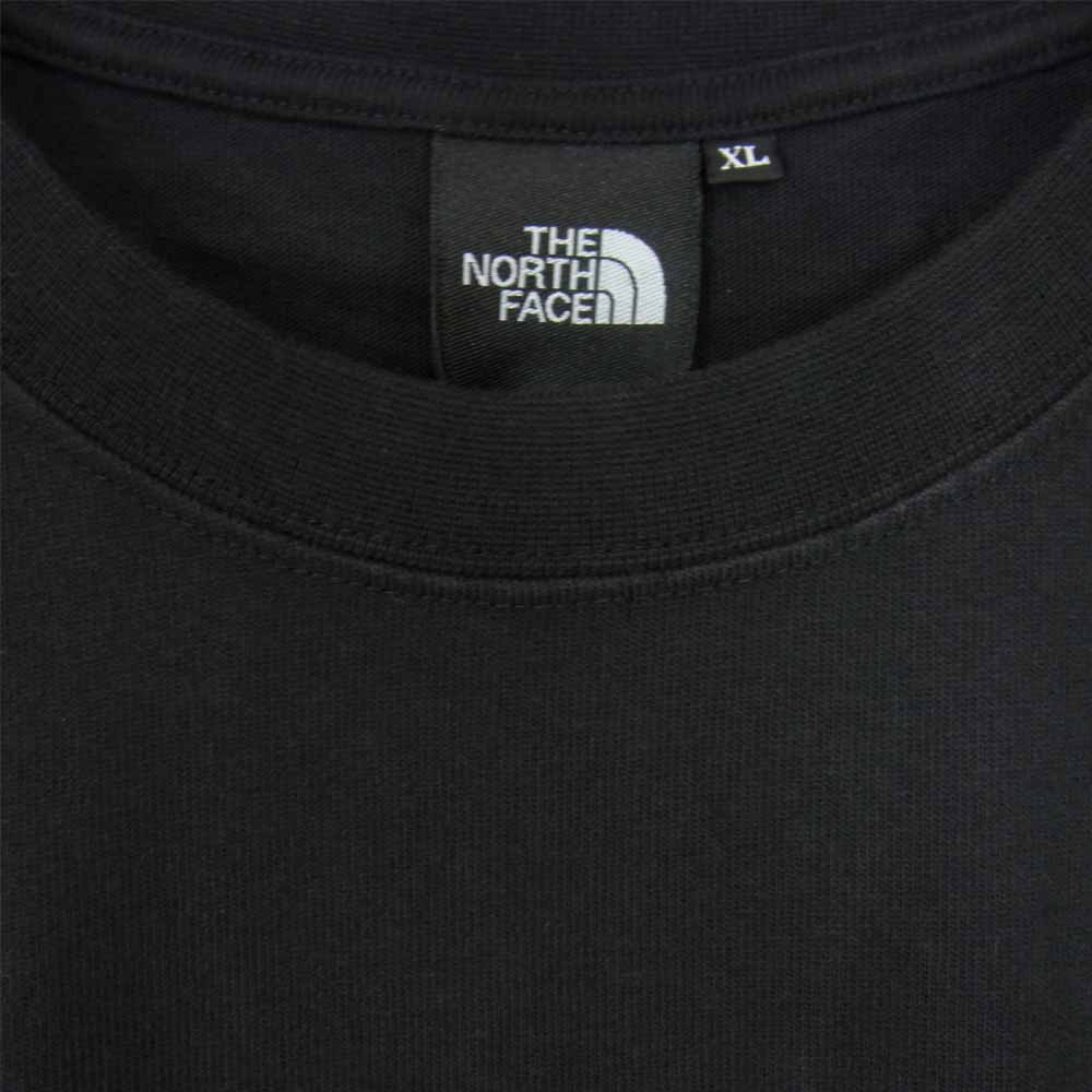 THE NORTH FACE ノースフェイス NT32036 S/S Pictured Square Logo Tee ショートスリーブ  ピクチャード スクエア ロゴ Tシャツ ブラック系 XL【新古品】【未使用】【中古】