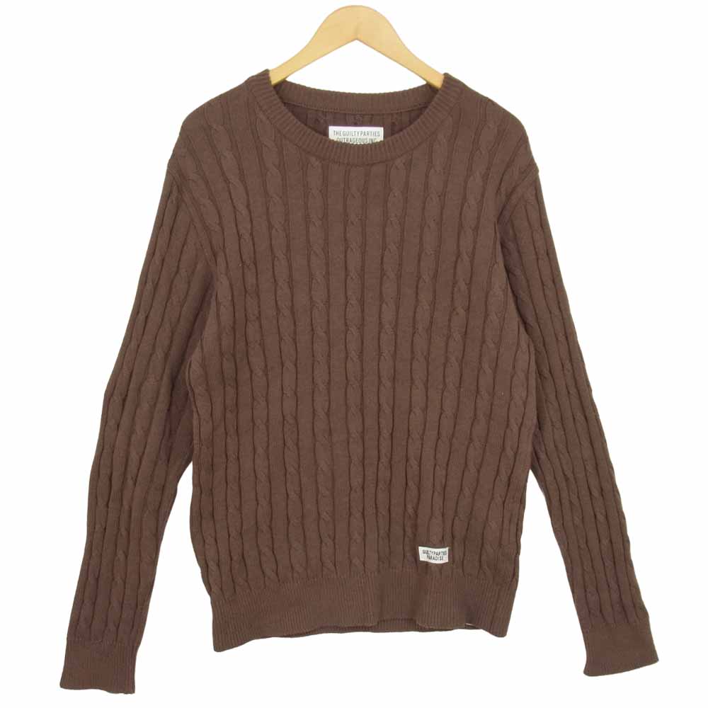 WACKO MARIA ワコマリア ニット セーター ブラウン ブラウン系 L【中古】