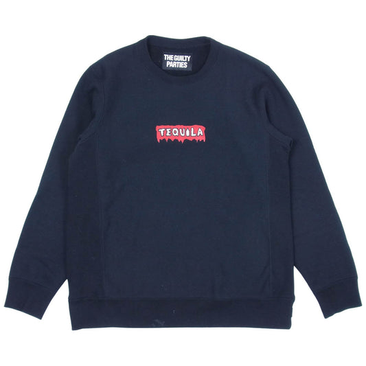 WACKO MARIA ワコマリア TEQUILA テキーラ スウェット プリント 長袖 裏起毛 ブラック系 L【中古】