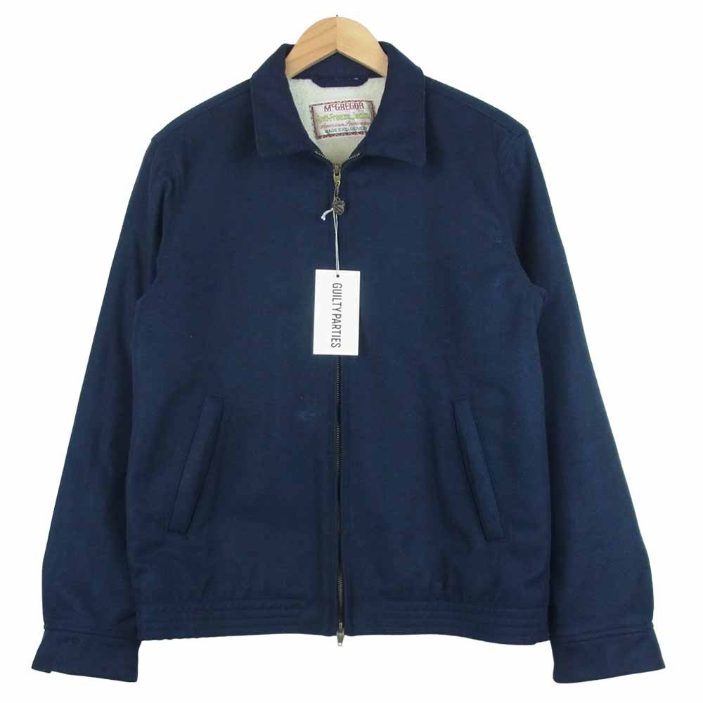 WACKO MARIA ワコマリア 15FW-WMO-MC09 MCGREGOR Anti Freeze Jacket マックレガー 裏ボア アンチ フリーズ ジャケット ネイビー系 L【新古品】【未使用】【中古】