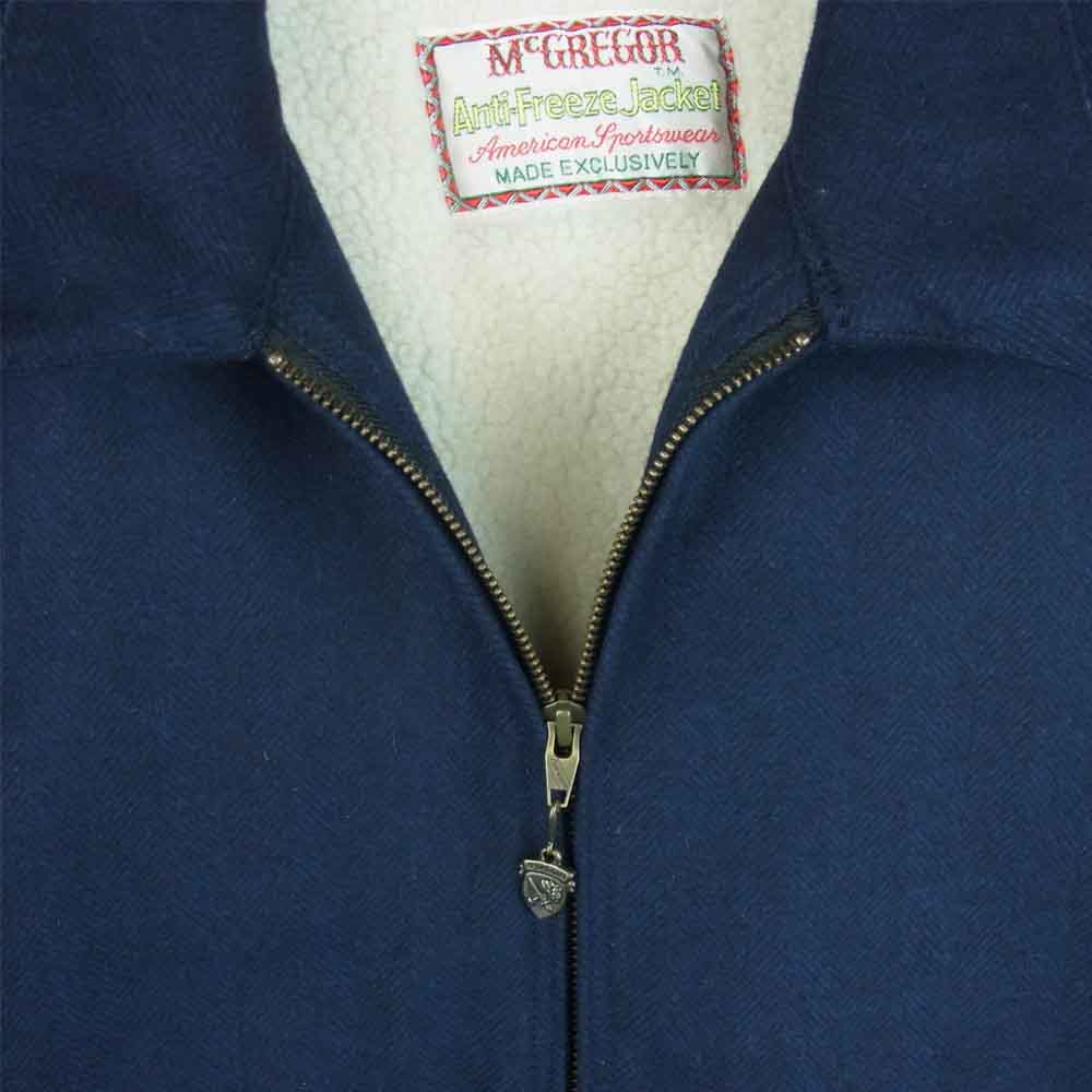 WACKO MARIA ワコマリア 15FW-WMO-MC09 MCGREGOR Anti Freeze Jacket マックレガー 裏ボア アンチ フリーズ ジャケット ネイビー系 L【新古品】【未使用】【中古】