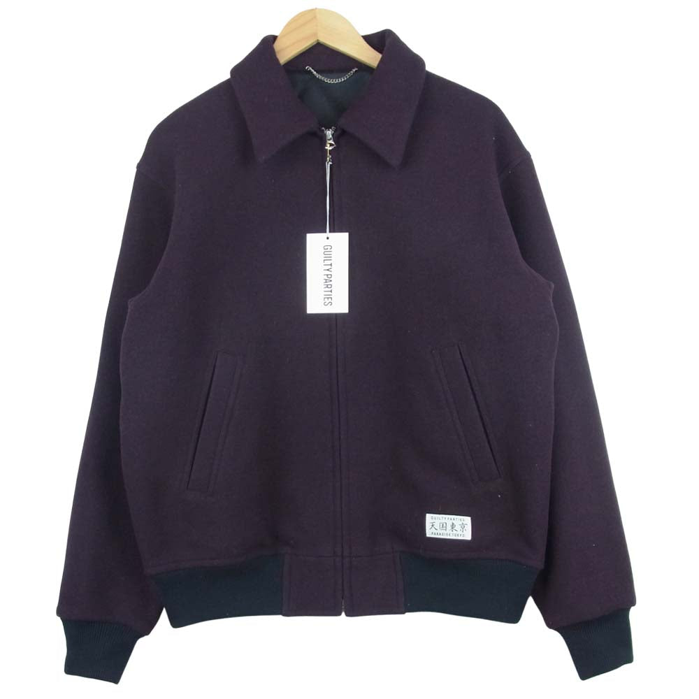 WACKO MARIA ワコマリア 19FW-WMO-BL33 50's JACKET TYPE-3 ウール ジャケット 日本製 パープル系 M【美品】【中古】