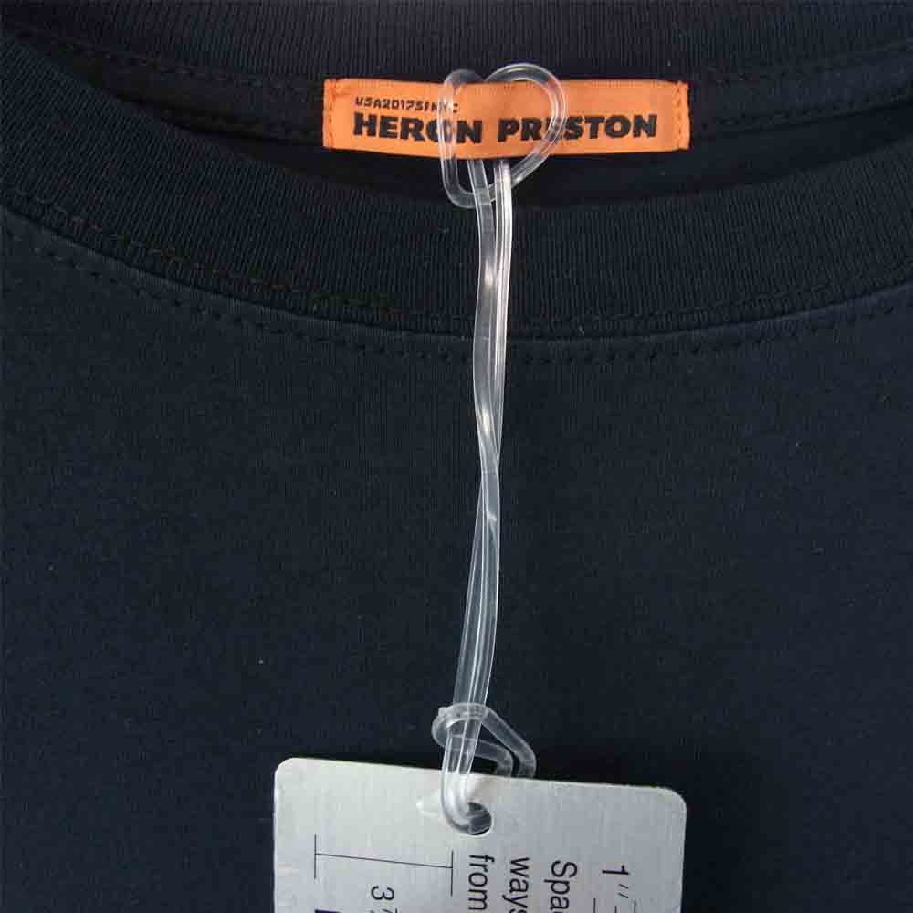 ヘロンプレストン NASA OVER T SHIRTS ナサ プリント Tシャツ ブラック系 XXS【美品】【中古】