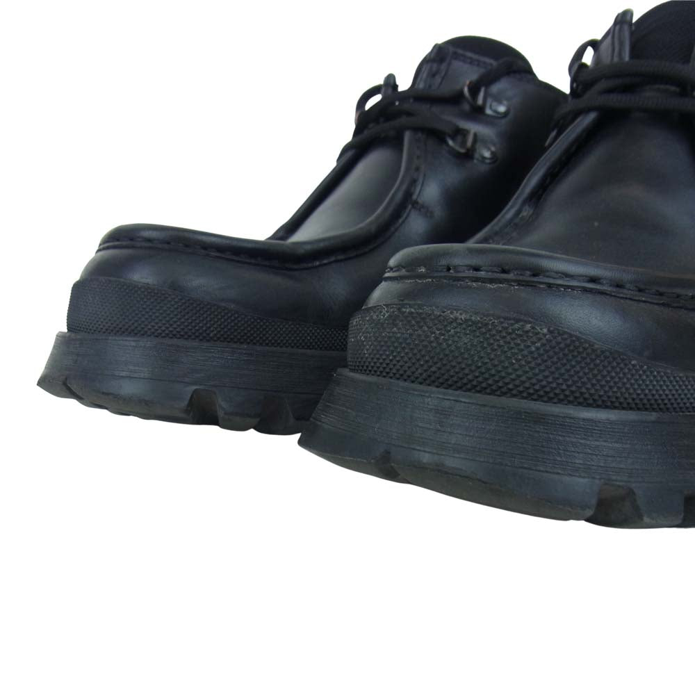 PRADA プラダ レザー チロリアン モックトゥ ブーツ 7 1/2【中古】