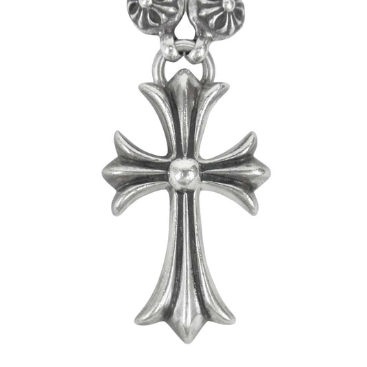 CHROME HEARTS クロムハーツ（原本無） スモール CHクロス クロスボール ネックレス シルバー系【中古】