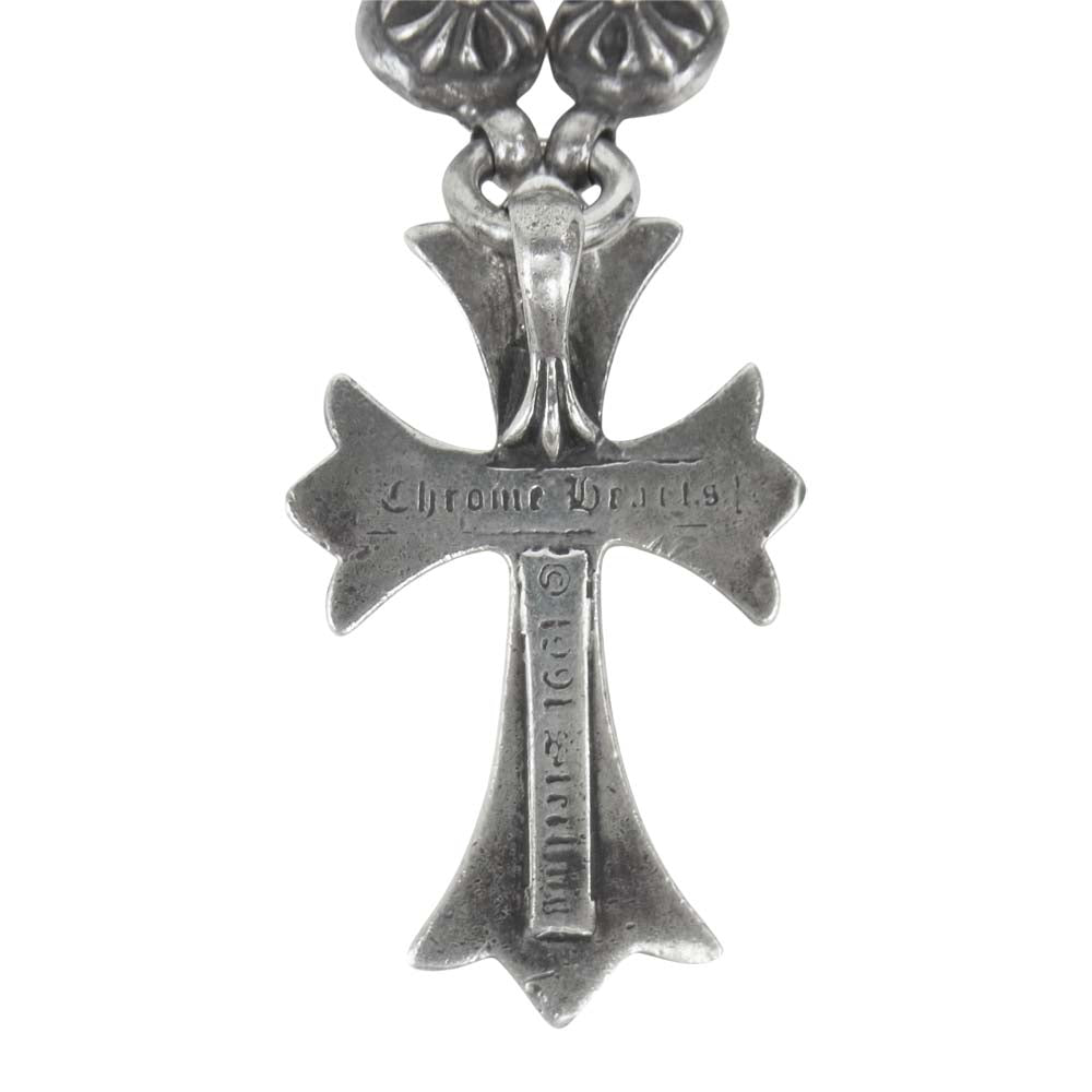 CHROME HEARTS クロムハーツ（原本無） スモール CHクロス クロスボール ネックレス シルバー系【中古】